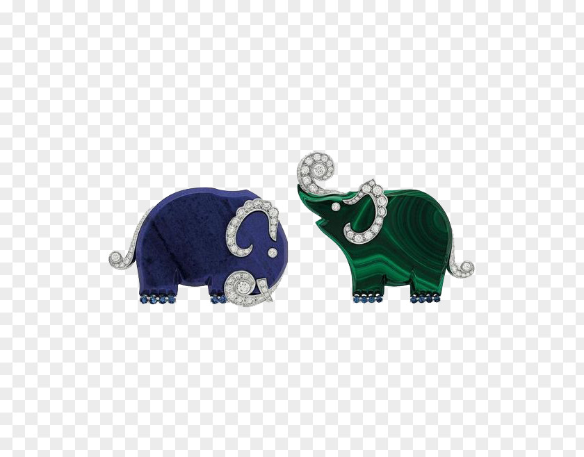Crystal Elephant Van Cleef & Arpels Jewellery Noahs Ark Gemstone Earring PNG