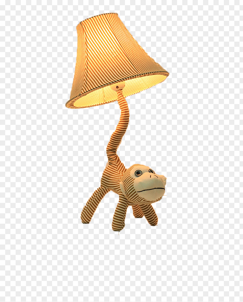 Cute Monkey Lamp Lampshade Lampe De Bureau Designer PNG