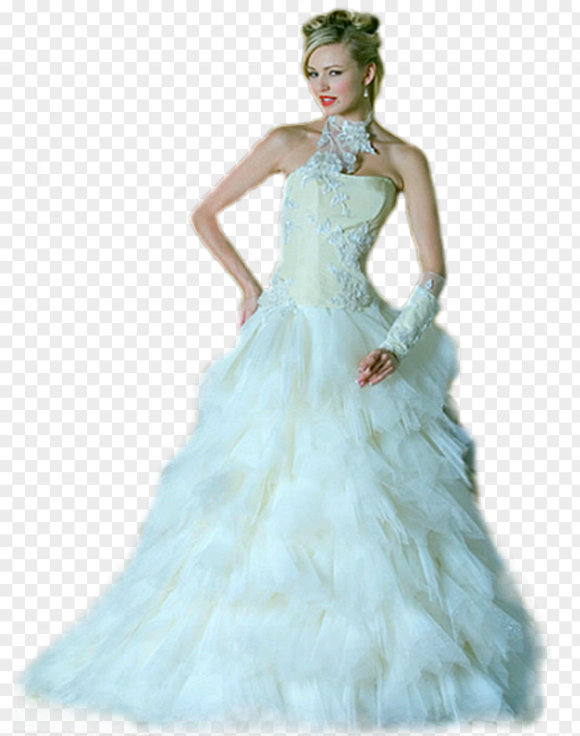 Dress Wedding Ball Gown Fashion Bride PNG