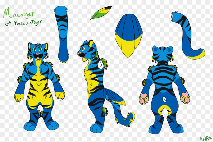 Fursuit Lime Blue Green PNG