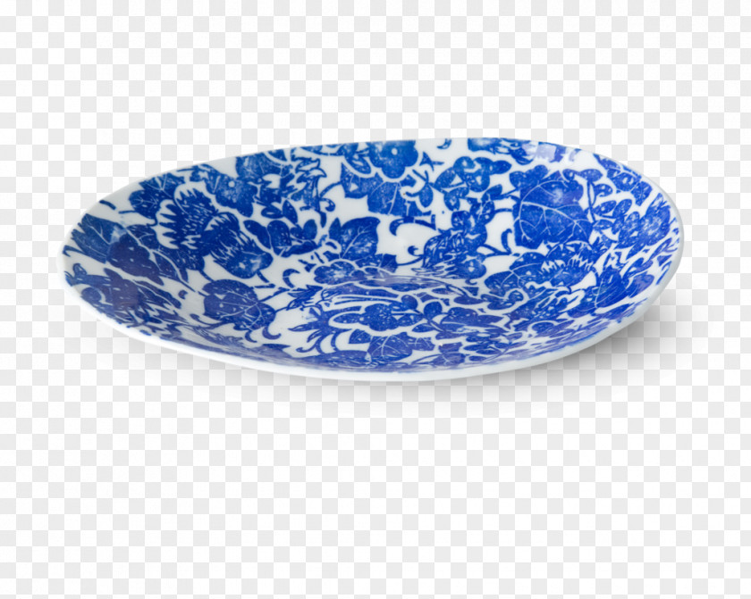 Porcelain Plate Blue Color Platter PNG