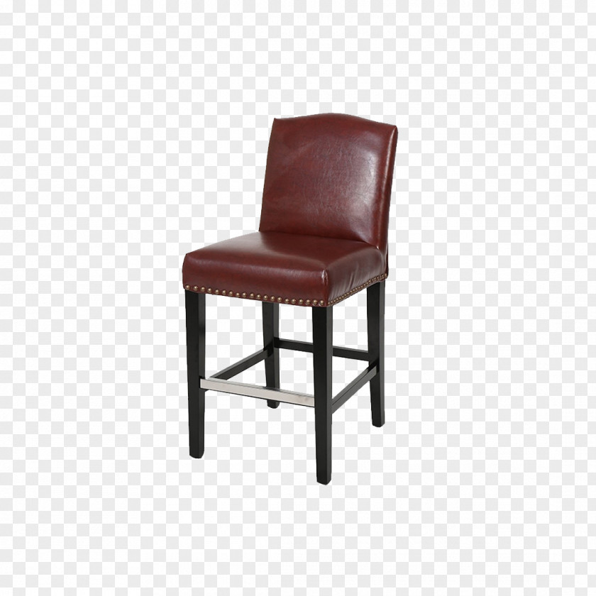 Chair Bar Stool Leather Furniture PNG