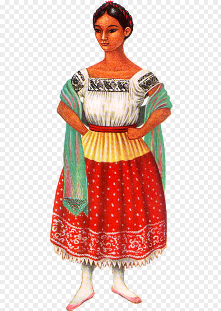China Culture Catarina De San Juan Poblana Folk Costume Puebla Dress PNG