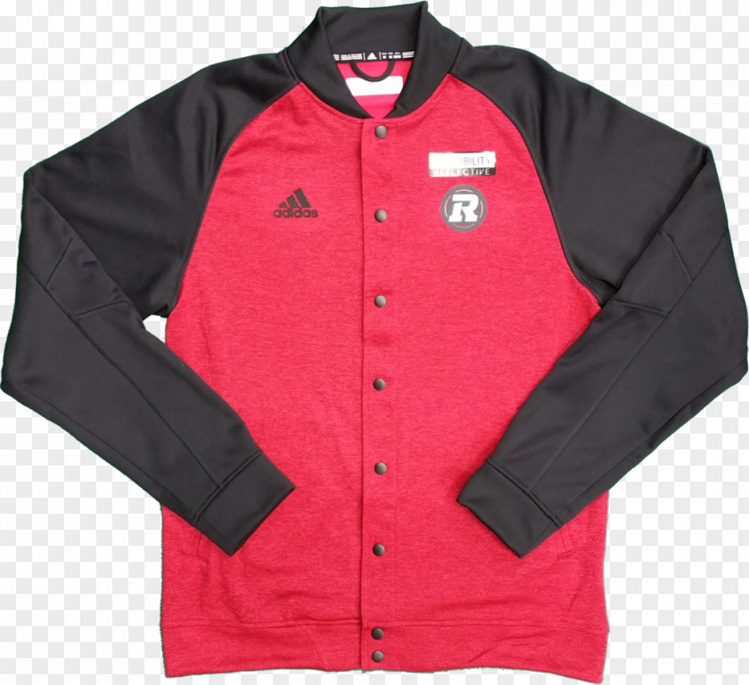 Jacket Ottawa Redblacks T-shirt Sleeve Adidas PNG