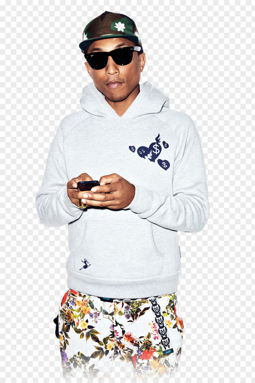 Pharrell Williams Pic T-shirt Sleeve Fashion White PNG