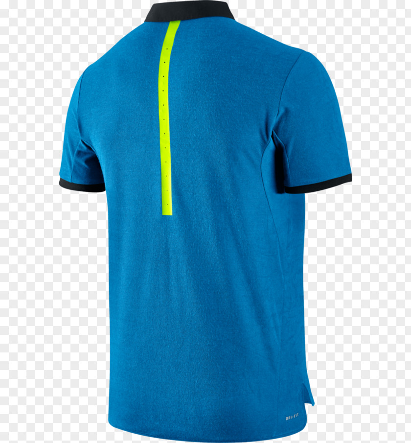 Roger Federer T-shirt Polo Shirt Nike Blue Tennis PNG