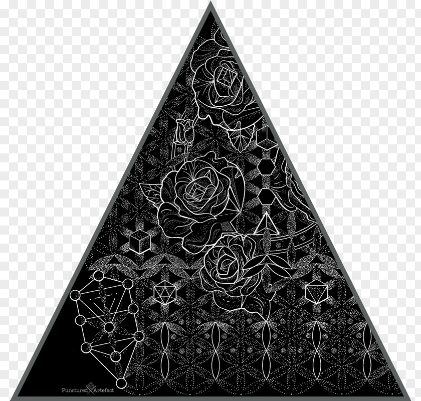 Sacred Geometry Set Design Triangle PNG