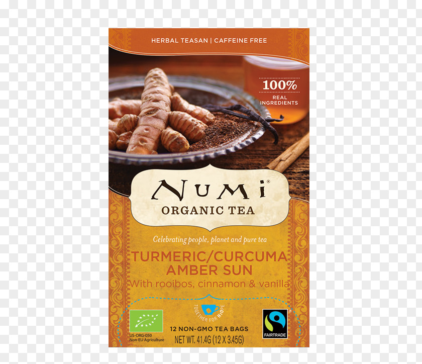 Turmeric Tea Green Numi Organic Fields Of Gold Food PNG