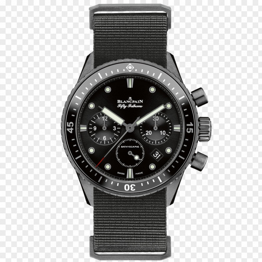 Watch Villeret Blancpain Diving Flyback Chronograph PNG