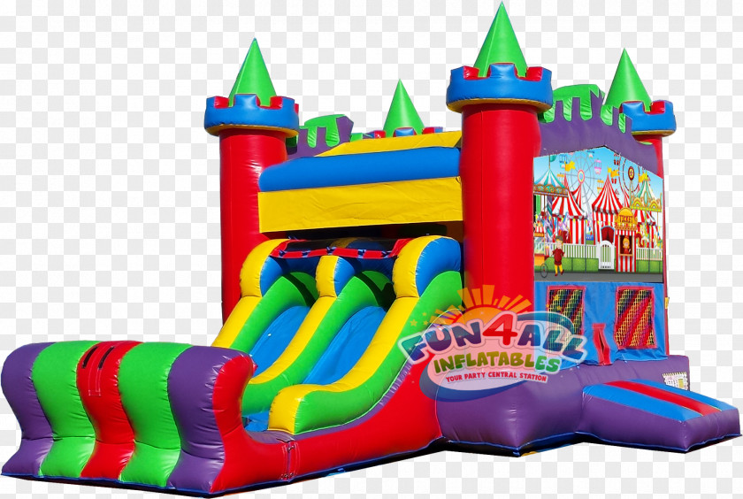 Carnival Theme Water Slide Playground Destin Recreation Inflatable PNG