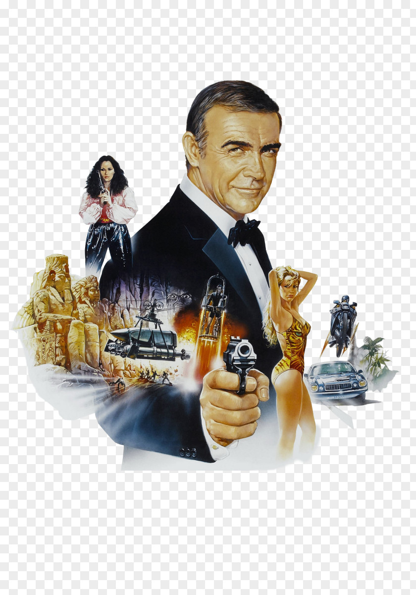 James Bond Sean Connery Never Say Again Film Series Poster PNG