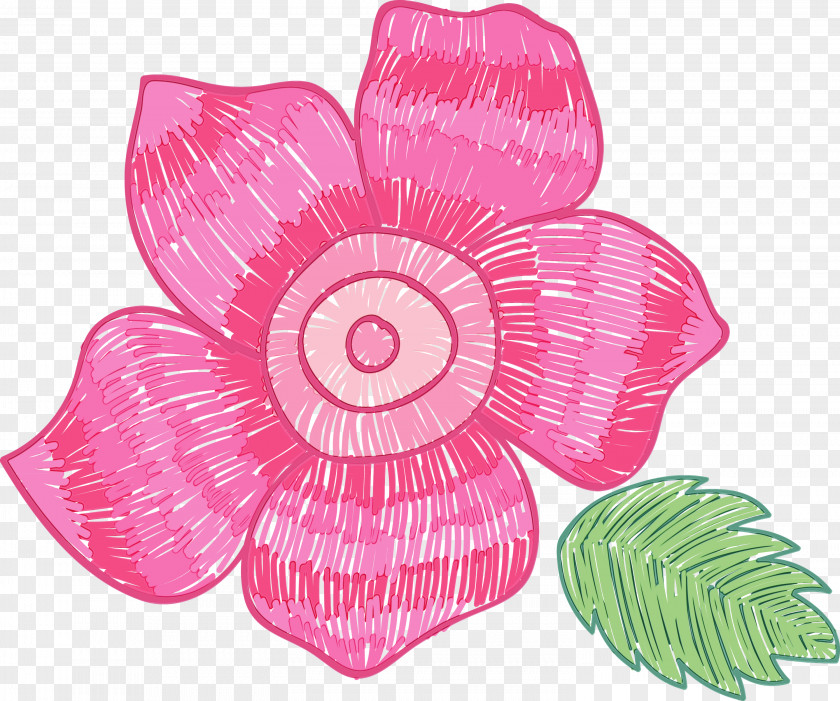 Petal Cut Flowers Pink M Flower PNG