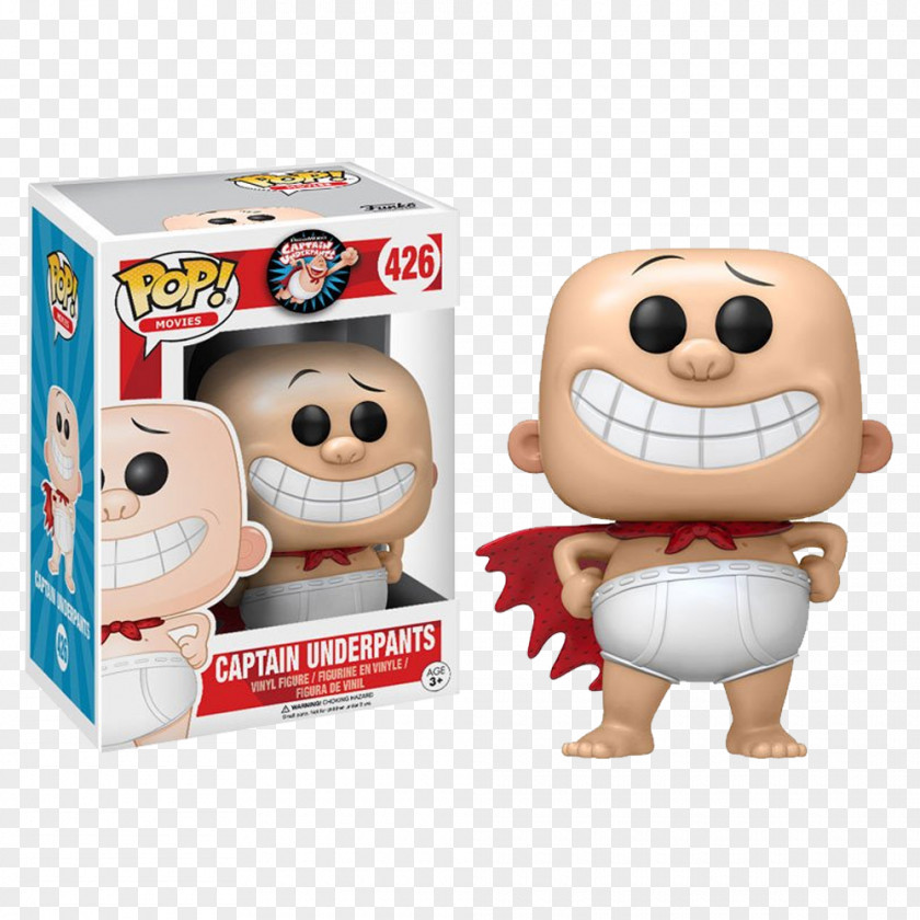 Toy Captain Underpants And The Perilous Plot Of Professor Poopypants Funko Action & Figures PNG