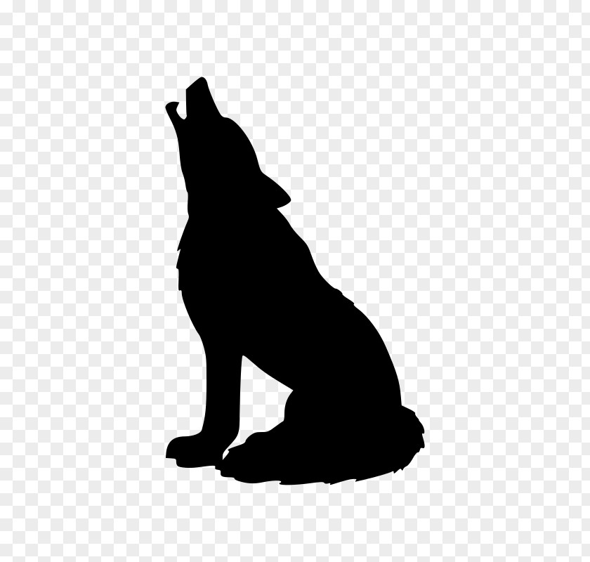 Wolf Gray Silhouette Clip Art PNG
