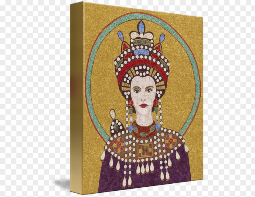 World Mosaic Empress Theodora Byzantine Empire Basilica Of San Vitale Art PNG