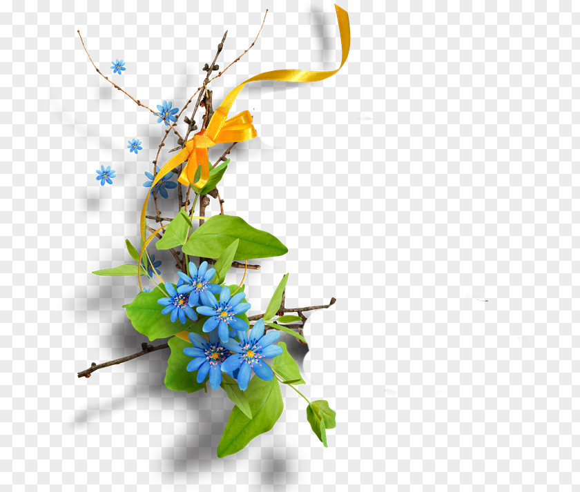 Blue Bow Clip Art Psd Image Floral Design PNG