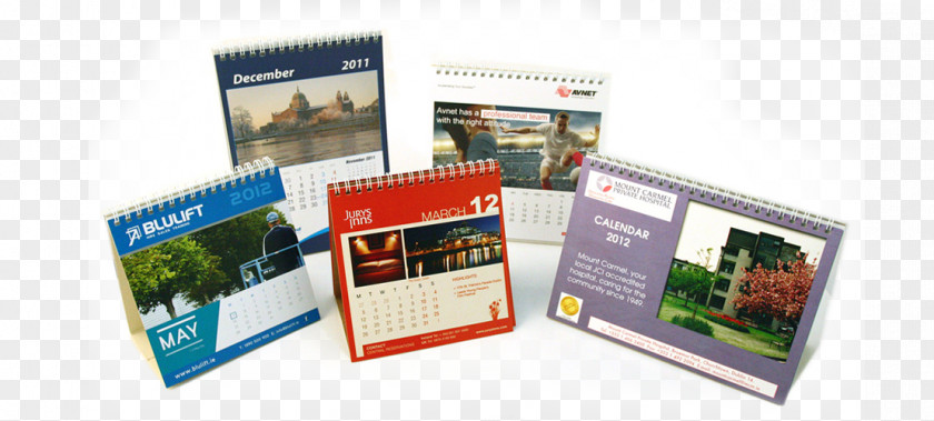Desk Calendar Advertising Promotion Printing PNG