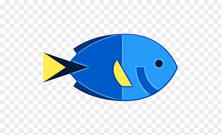 Oval Logo Blue Electric Fish PNG