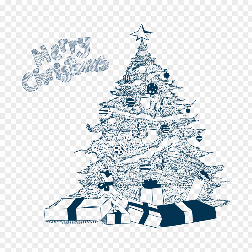 Christmas Tree Poszewka Reindeer PNG