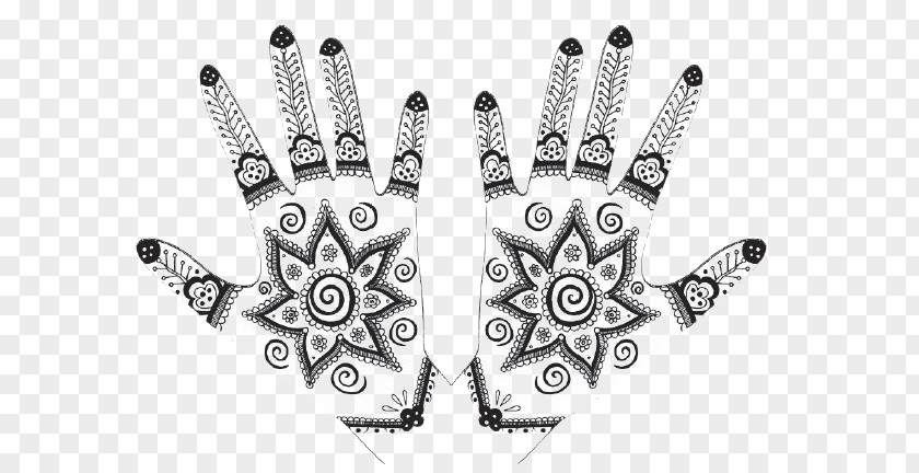 Design Mehndi Henna Hand PNG