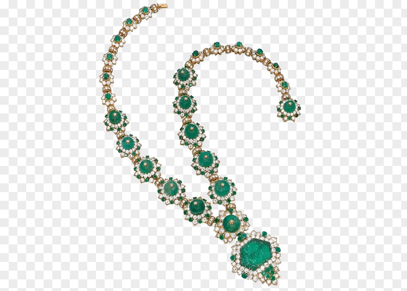 Emerald Necklace Earring Jewellery Diamond PNG