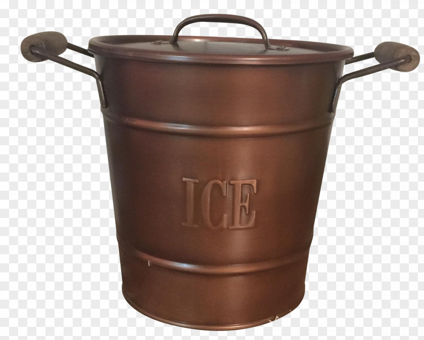 Ice Bucket Budweiser Copper Lid Stock Pots Olla PNG