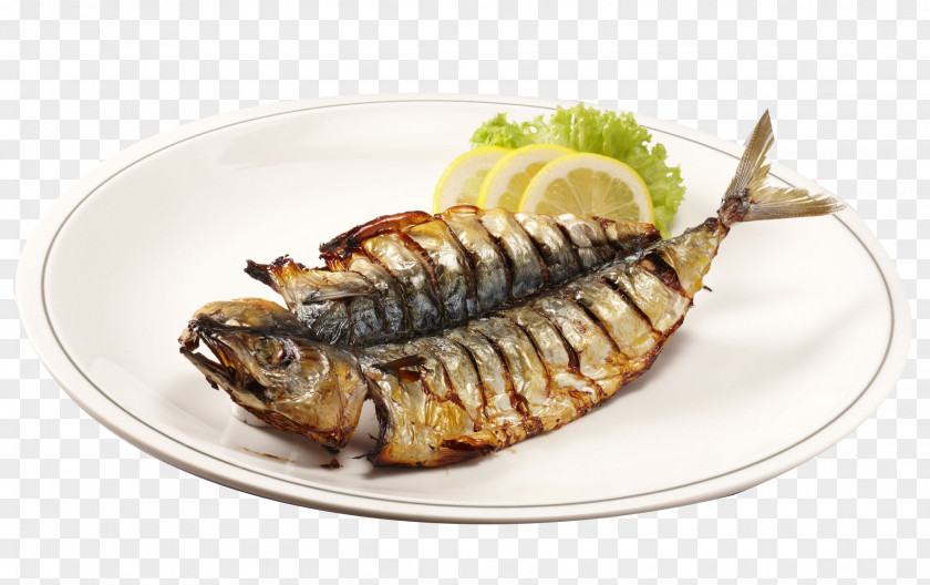The Dish Of Grilled Fish Barbecue Grill Roasting PNG