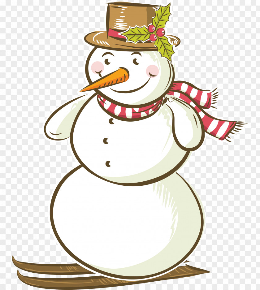 Winter Snowman Picture Illustration PNG