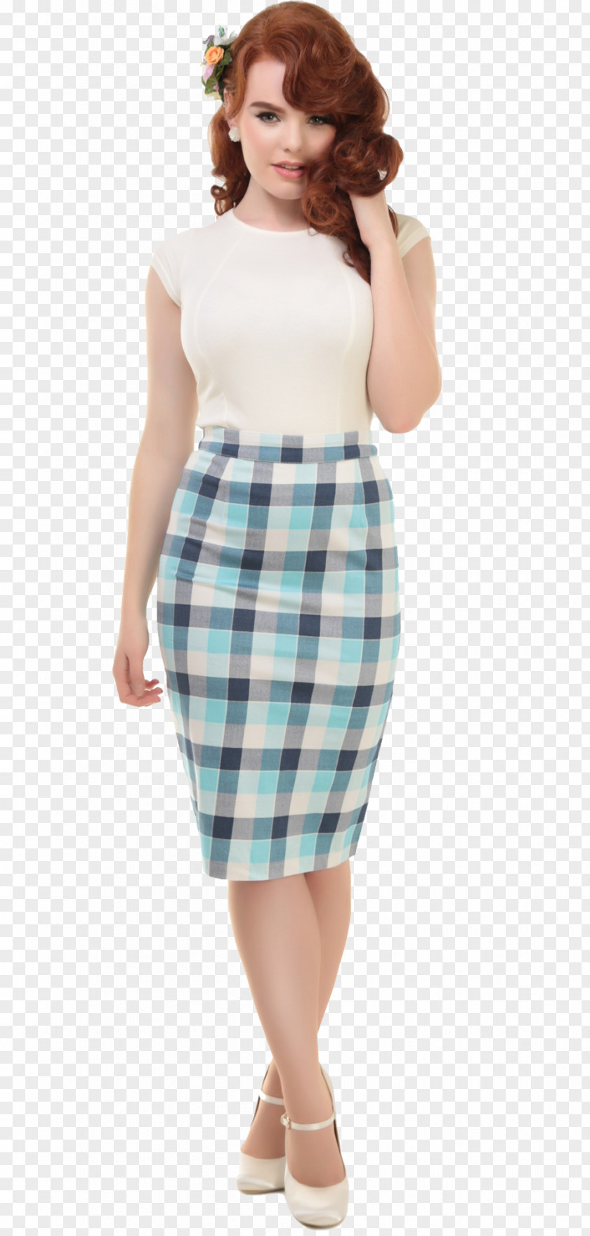 Dress Skirt Vintage Clothing Houndstooth PNG