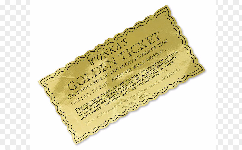 Wonka Golden Ticket Template The Willy Candy Company Dorothy Gale Wizard Of Oz PNG