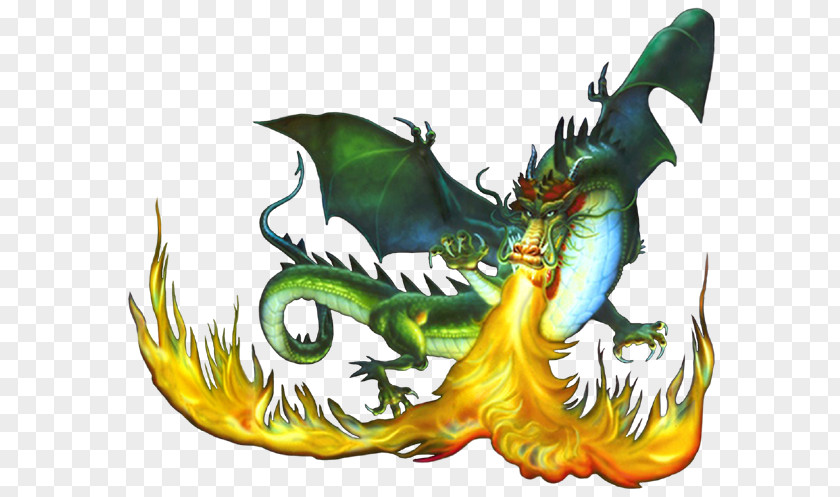 Green Dragon S Fire Breathing Clip Art PNG