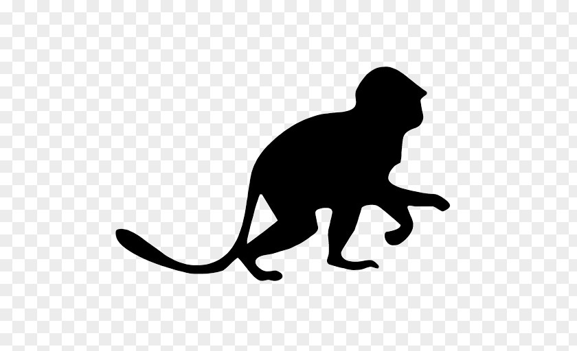 Monkey Whiskers Silhouette Clip Art PNG