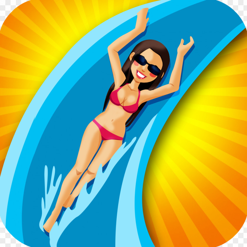 Waterslide Water Slide Elitch Gardens Theme Park Beach PNG