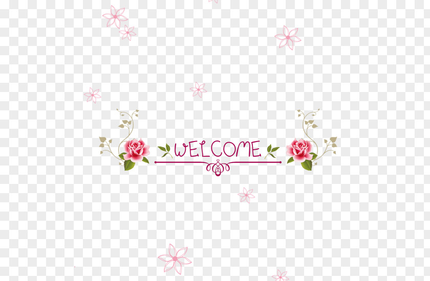 Welcome Petal Pink Box Gratis Icon PNG