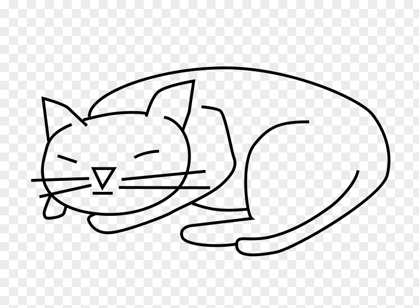 Cat Resting Cliparts Black Kitten Clip Art PNG