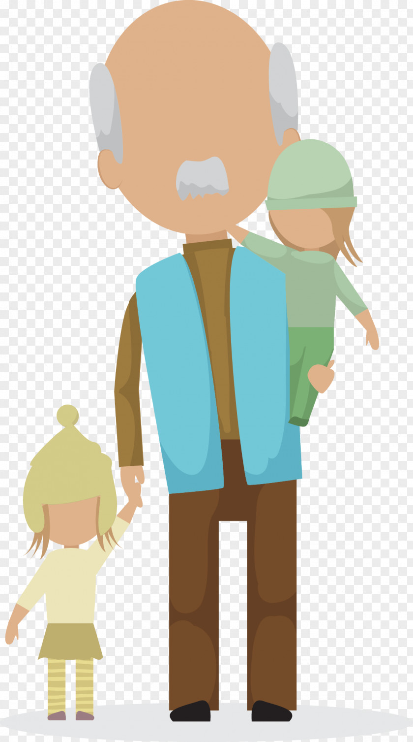Elderly Illustration Design Image Download PNG