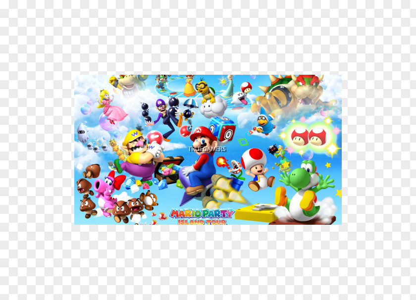 Mario Party: Island Tour Party 5 9 Star Rush PNG