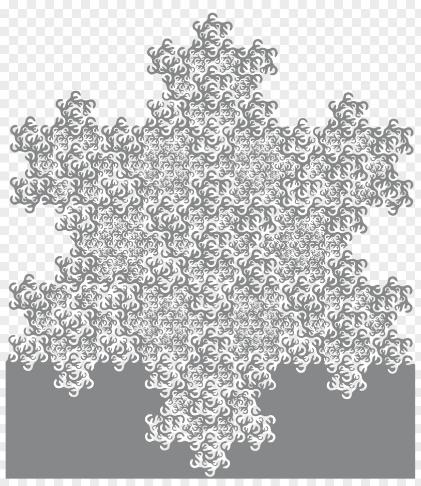 Snowflake The Fractal Geometry Of Nature Koch Curve PNG