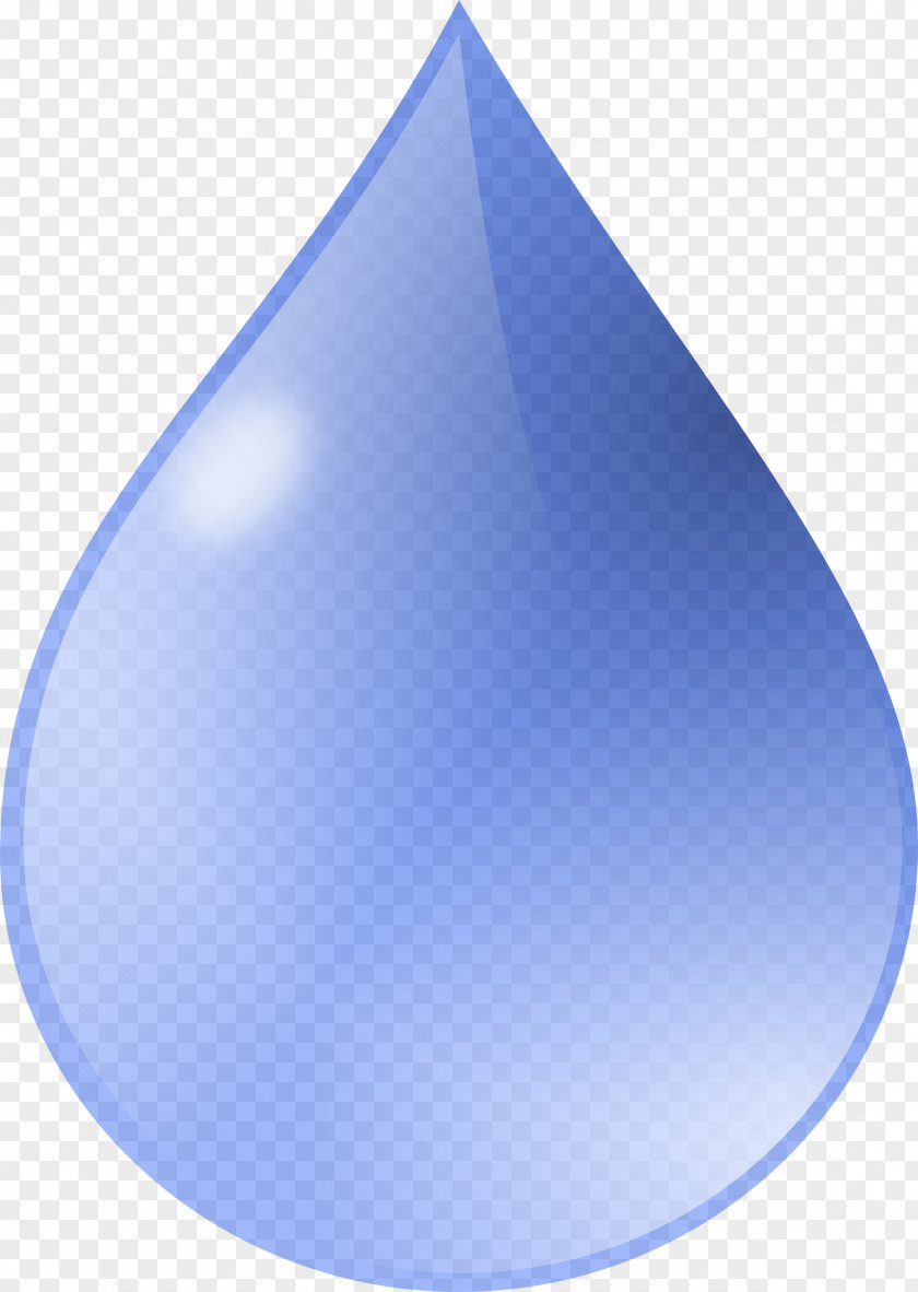 Water Drop Clipart Triangle Blue PNG