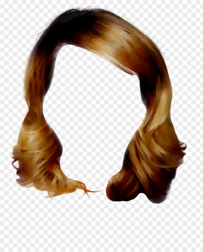Wig Brown Hair Long PNG