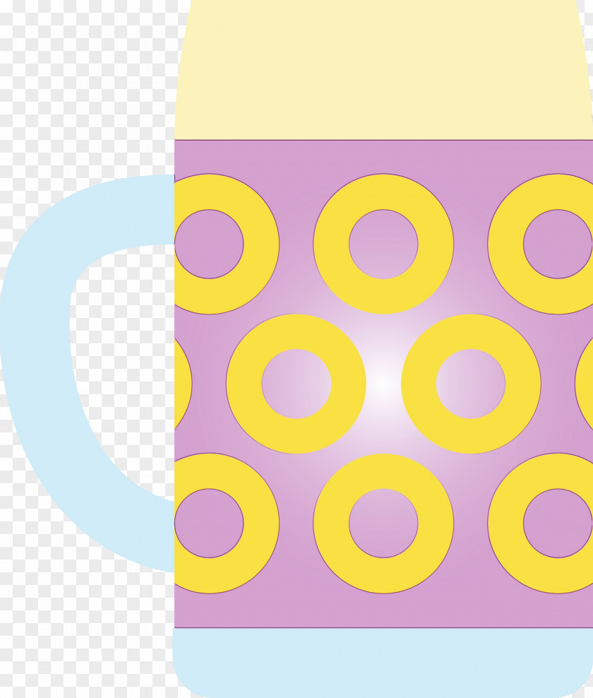 Yellow Drinkware Circle Tableware Pattern PNG