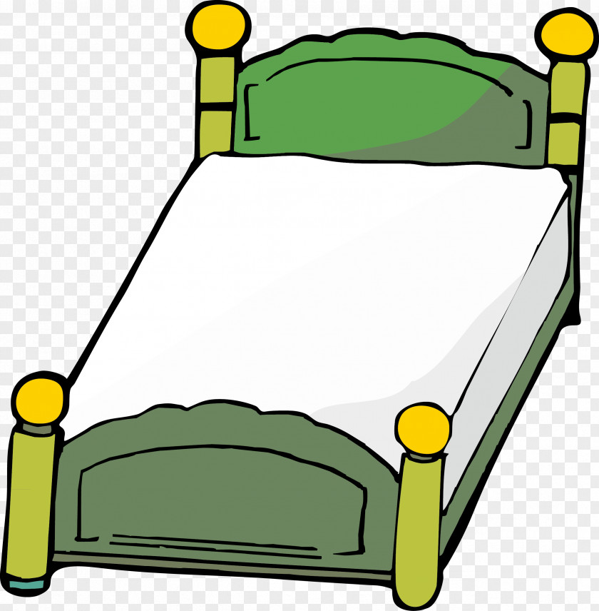 Cartoon Twins Bed PNG