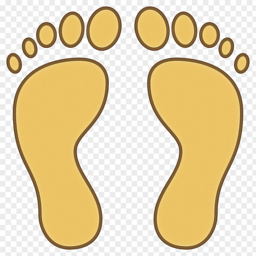 Footwear Yellow Footprint PNG