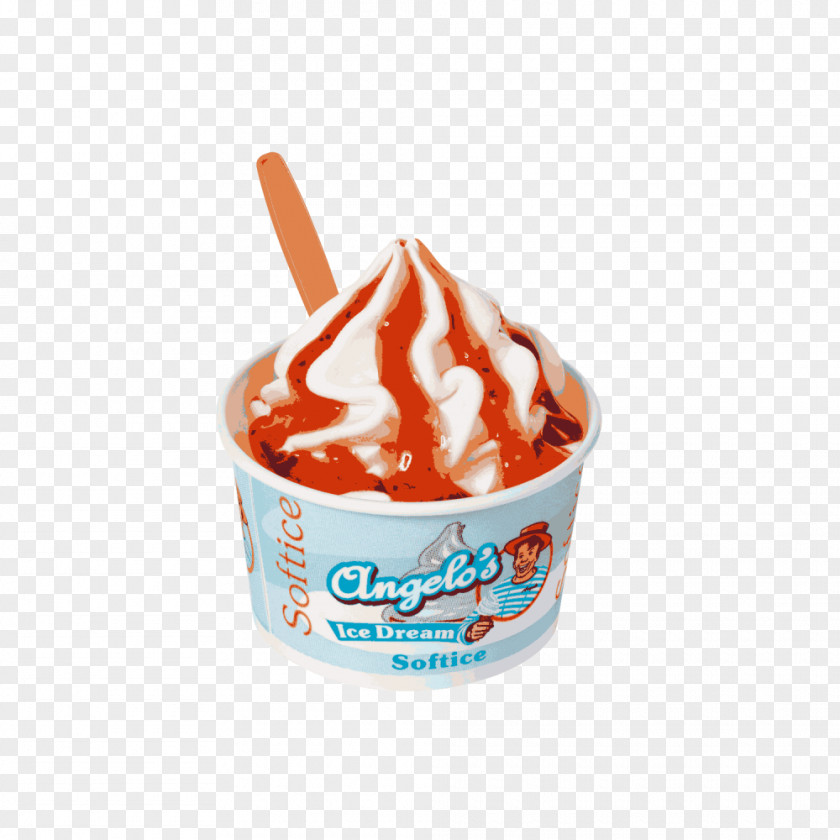 Ice Cream Strawberry Sundae Gelato Frozen Yogurt Soft Serve PNG