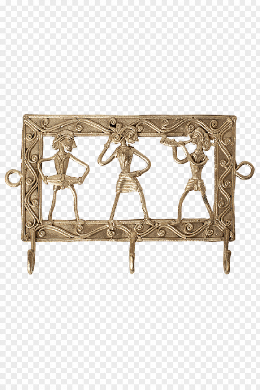 Table Dhokra Art Brass Wall PNG