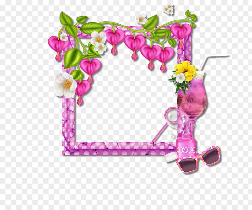 Beach Party Picture Frames Floral Design Photography Film Frame PNG