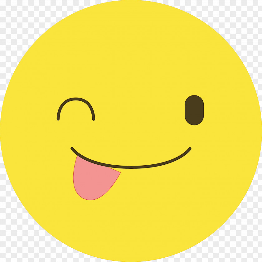 Smiley Yellow Cartoon Font Line PNG