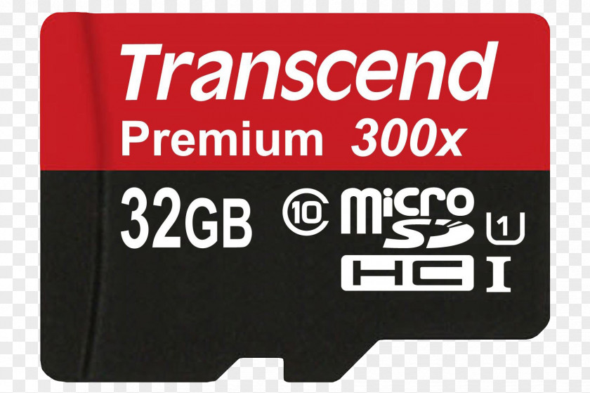 Transcend Memory Card MicroSD Secure Digital Information Computer Data Storage PNG
