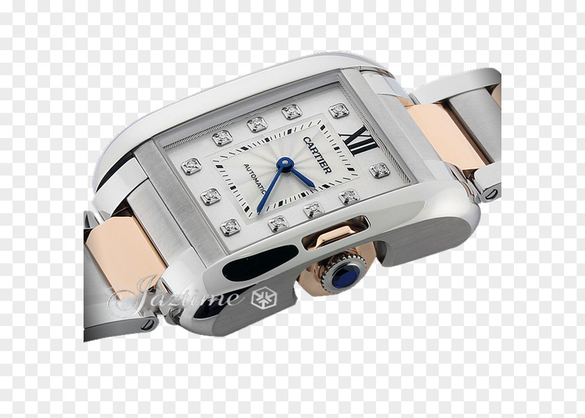 Watch Strap Cartier Tank Anglaise Retail PNG