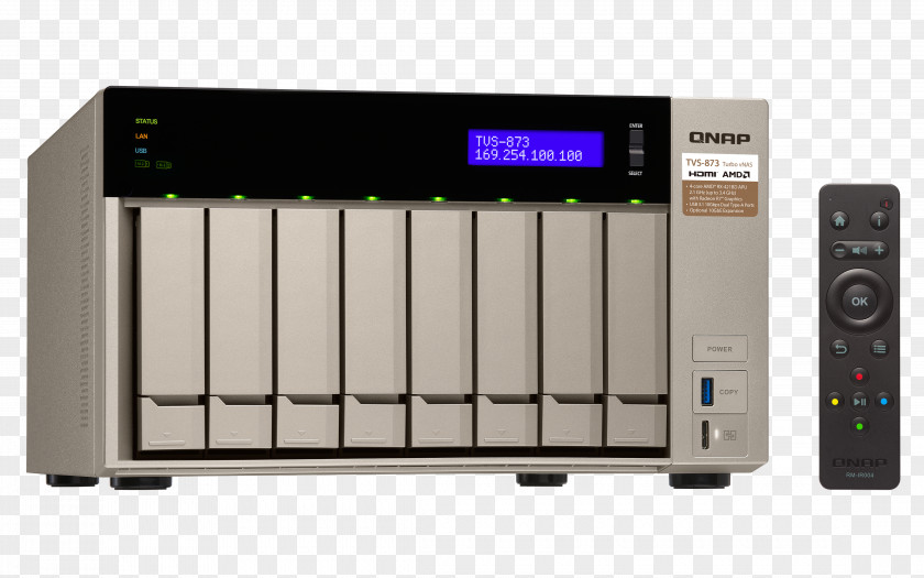 Atenção Network Storage Systems QNAP TS-809 Pro Turbo NAS Systems, Inc. Television TVS-473 4 Bay Integrated PNG